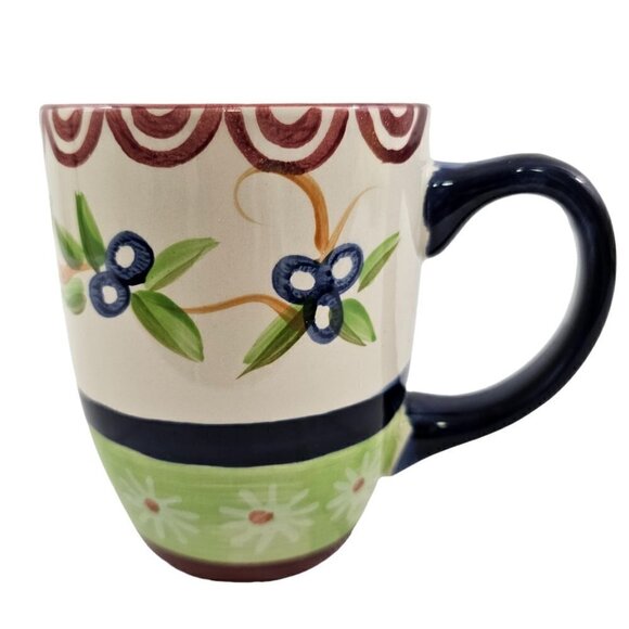 Pfaltzgraff SOMMERSBY Hand Painted Ceramic Coffee Tea Mugs Cups – Set of 2 - Picture 10 of 16